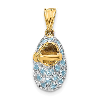 14K Gelbgold Oval Ost-west Saphir und Diamant Ring