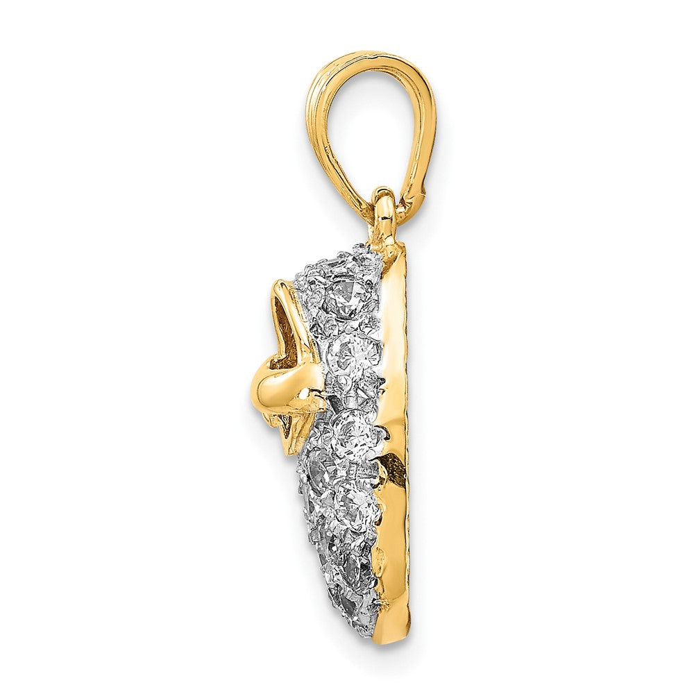 14K Gelbgold Saphir und Diamant Ring