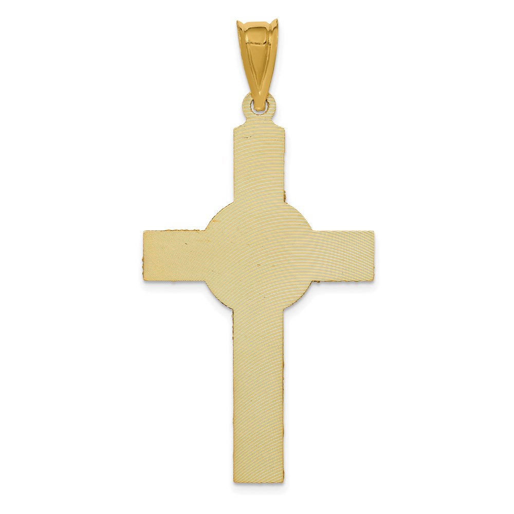 14K Gelb- & Rhodiumgold mit Rosé- und Weiß-Rhodium Iona Kruzifix-Kreuz-Anhänger