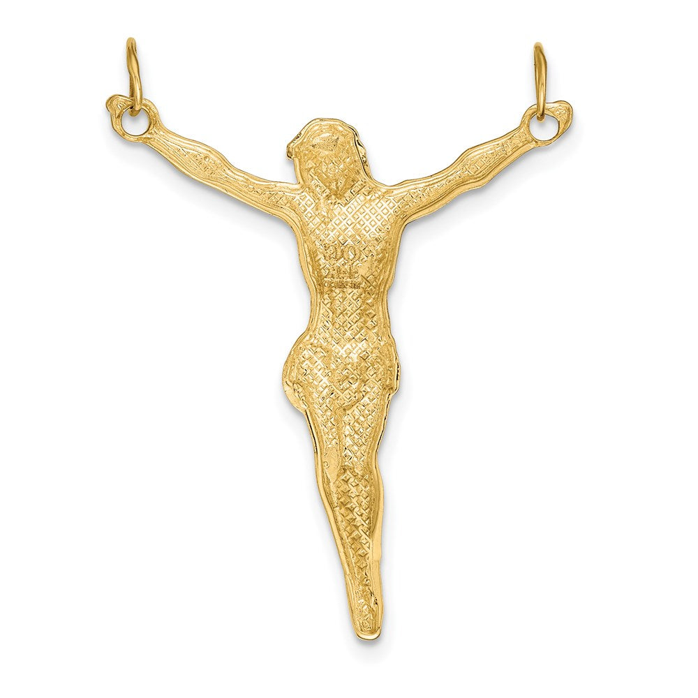 14k Gelbgold Polierter Korpus-Anhänger