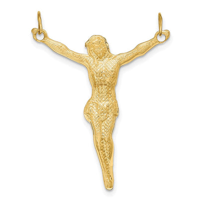 14k Gelbgold Polierter Korpus-Anhänger