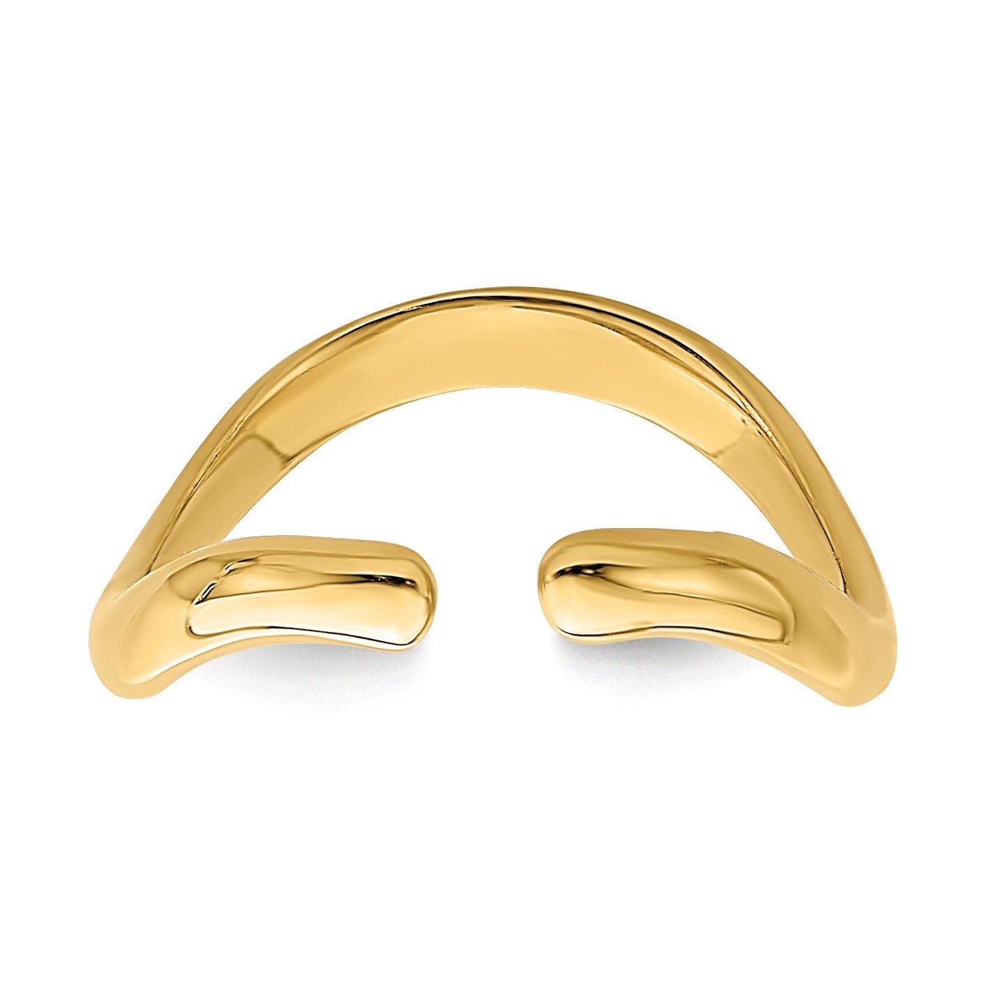 14K Gelbgold Poliert Zehenring