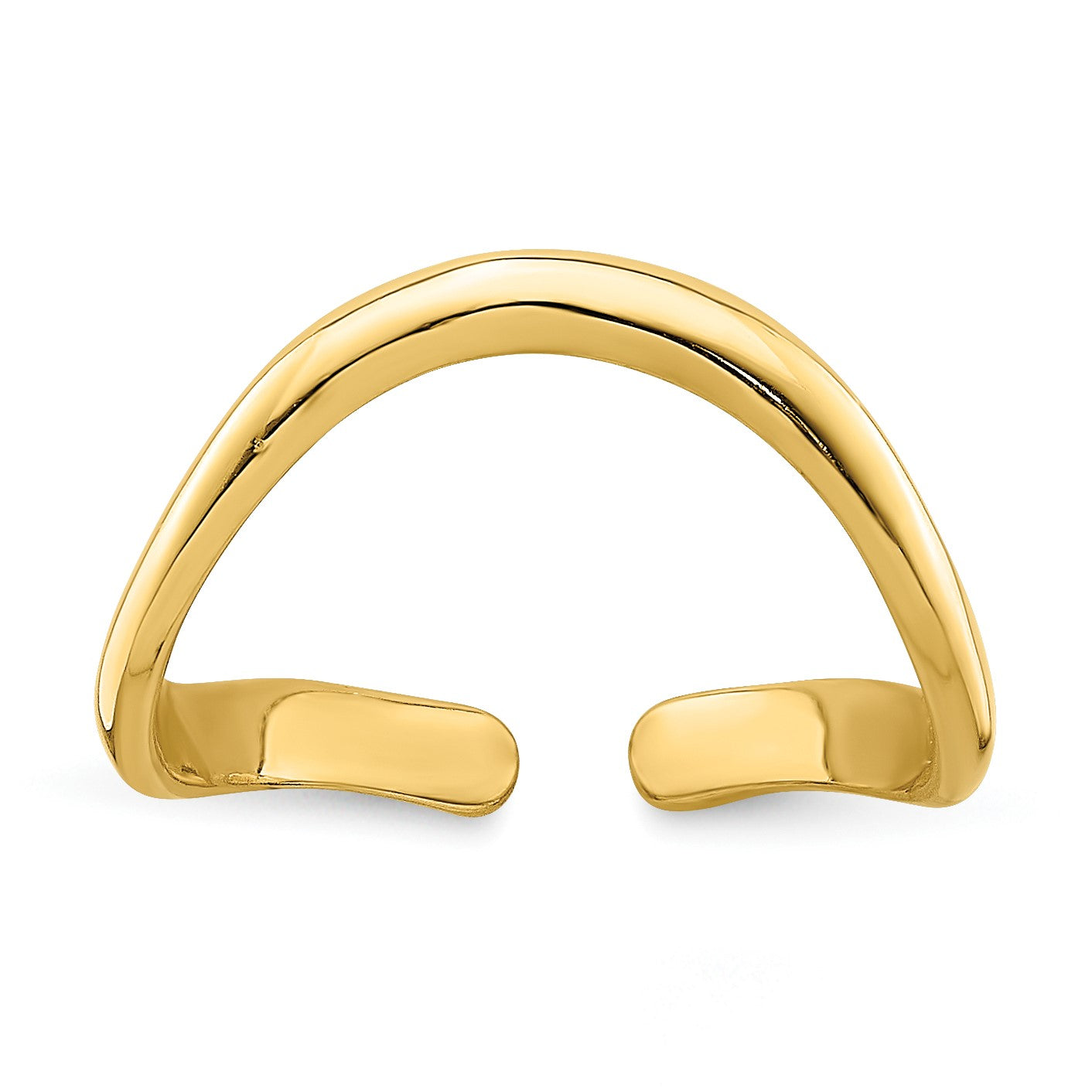 14K Gelbgold Poliert Zehenring