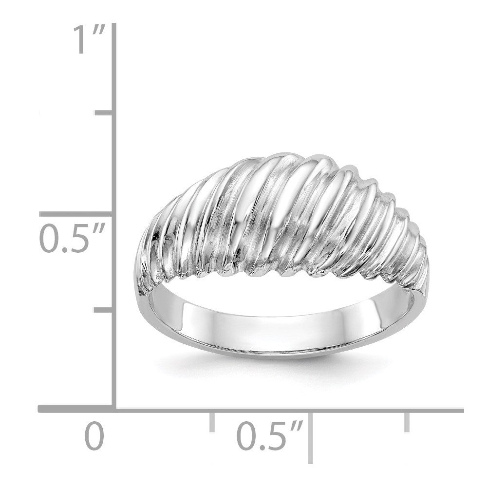 14K Weißgold Fancy-Ring
