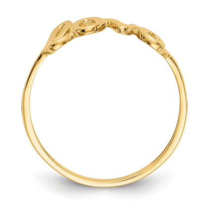 14K Gelbgold Ring "Love" poliert