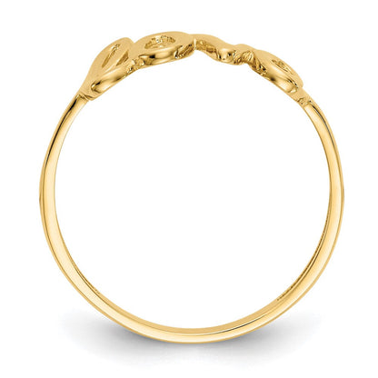 14K Gelbgold Ring "Love" poliert