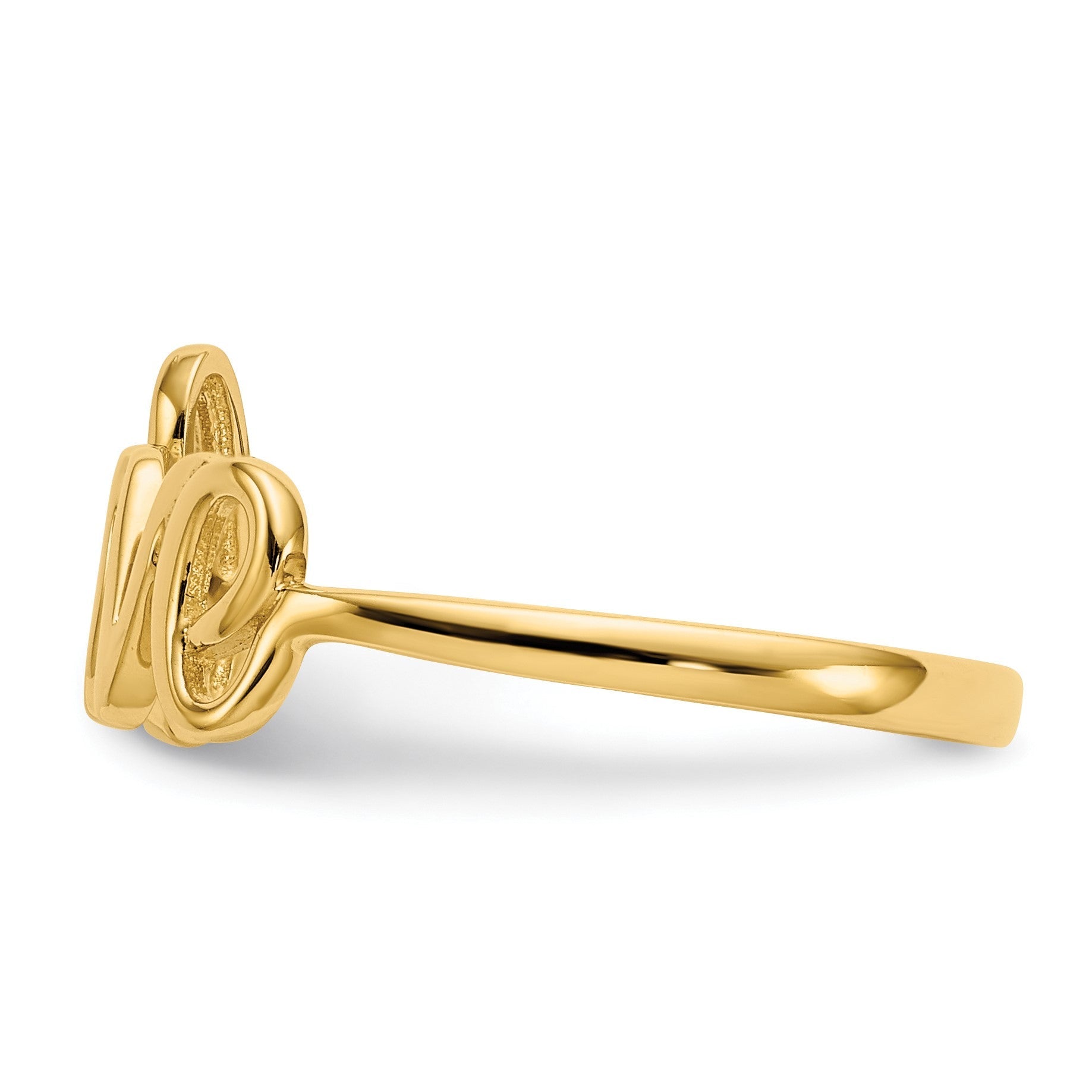 14K Gelbgold Ring "Love" poliert