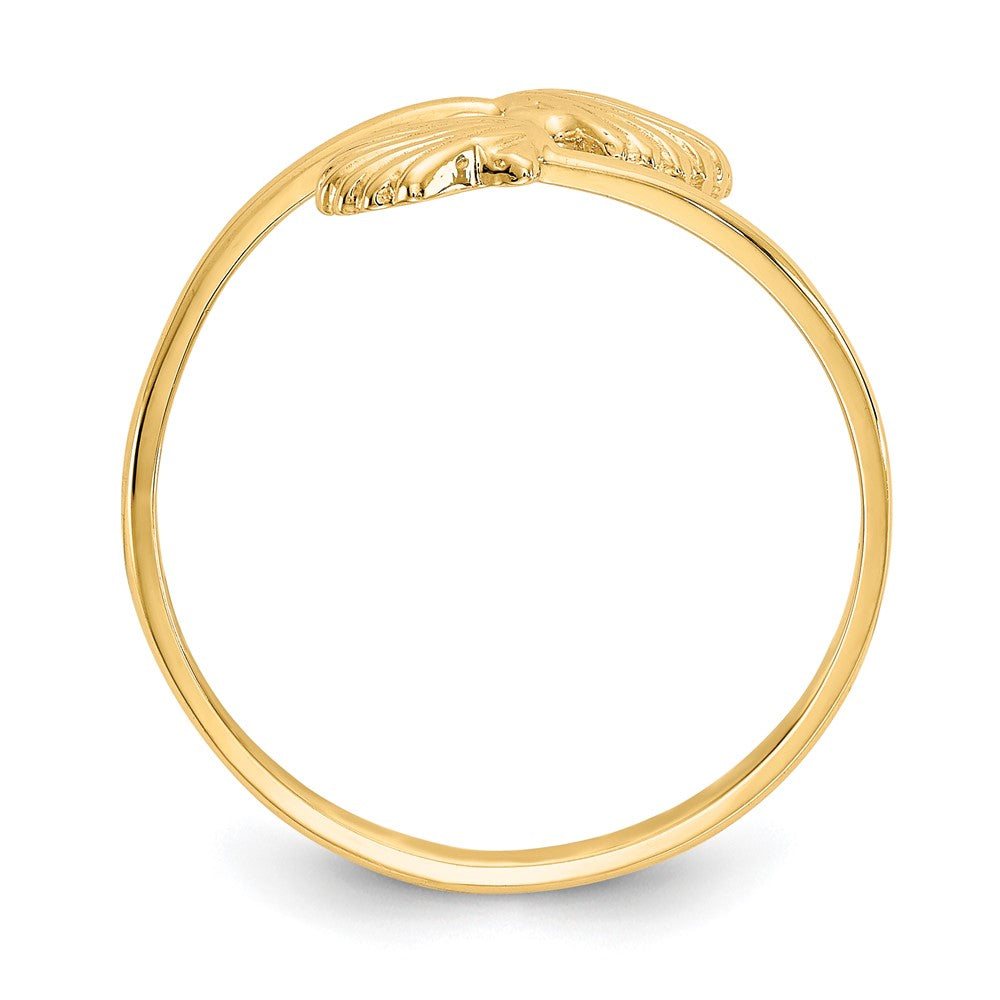 14K Gelbgold Poliert Muscheln Ring
