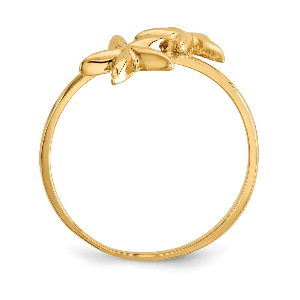 14K Gelbgold Poliert Seestern-Ring