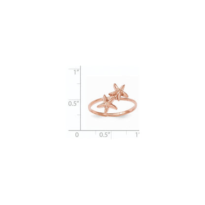 14K Roségold Seestern-Ring