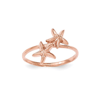 14K Roségold Seestern-Ring