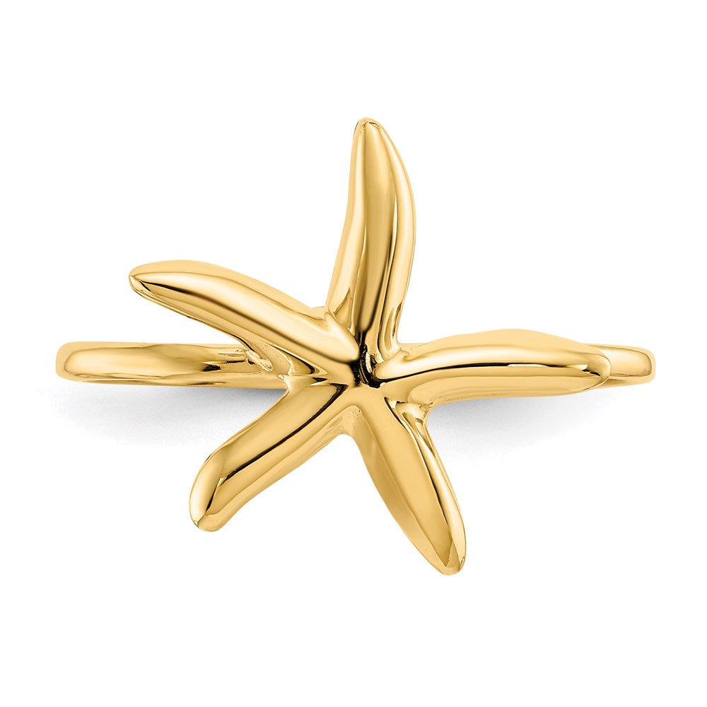 14K Gelbgold Seestern-Ring, poliert
