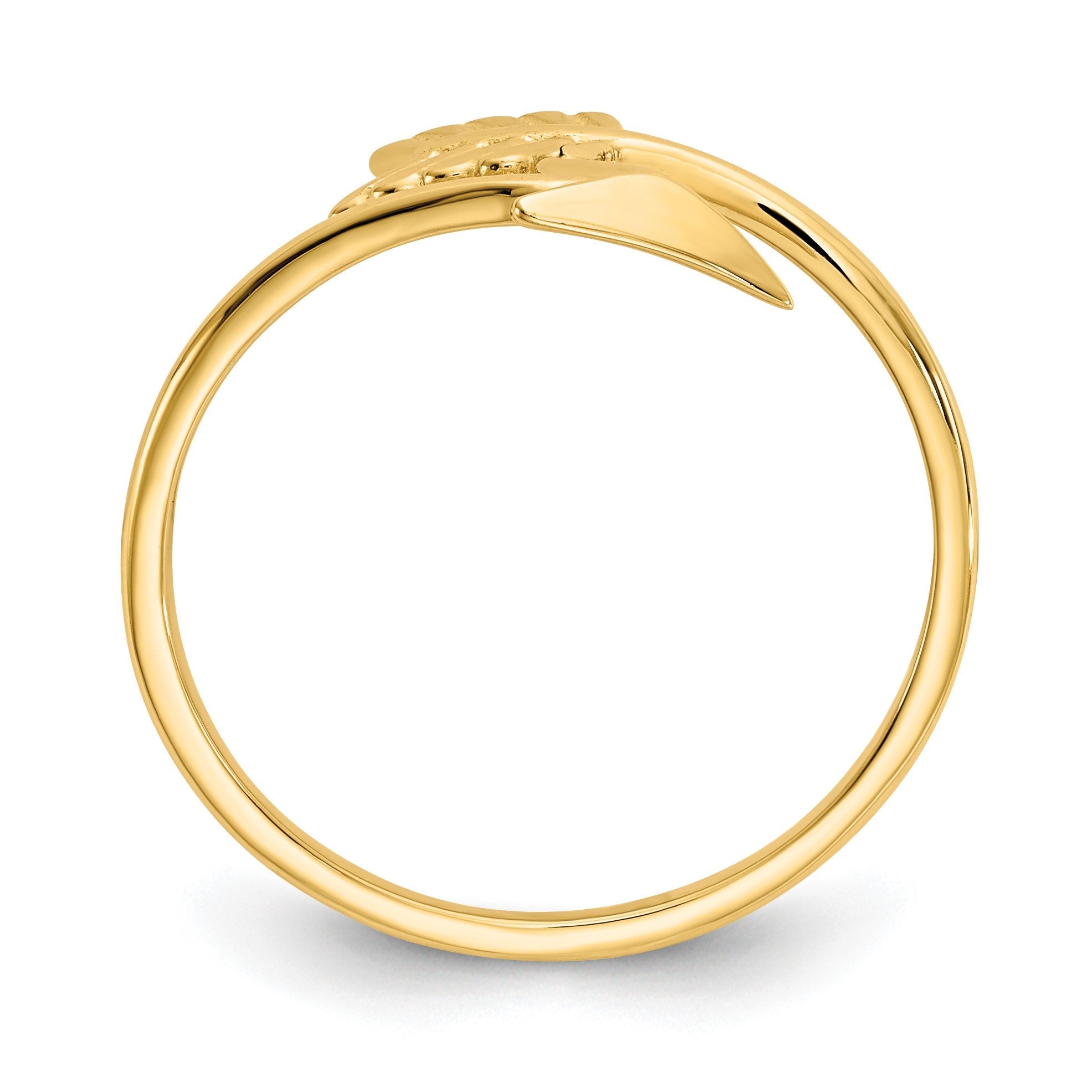 14K Gelbgold Poliert Pfeil-Ring