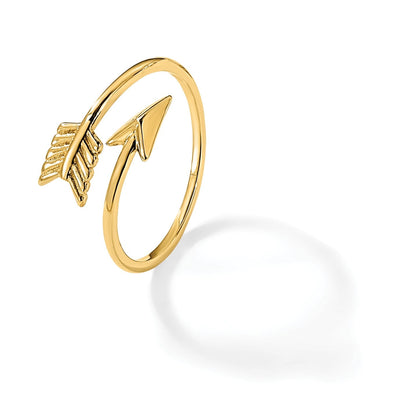 14K Gelbgold Poliert Pfeil-Ring