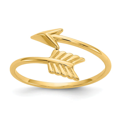 14K Gelbgold Poliert Pfeil-Ring