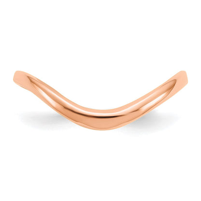 Wellen-Fashionring aus 14K Roségold für den Daumen