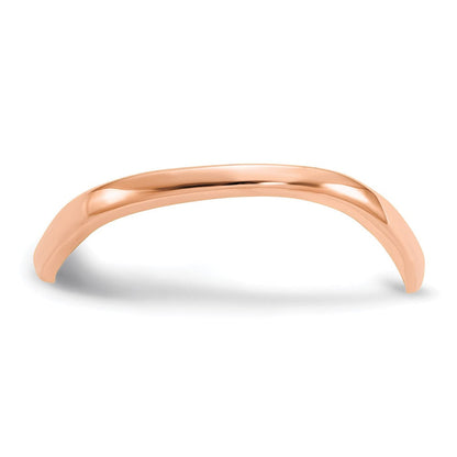 Wellen-Fashionring aus 14K Roségold für den Daumen