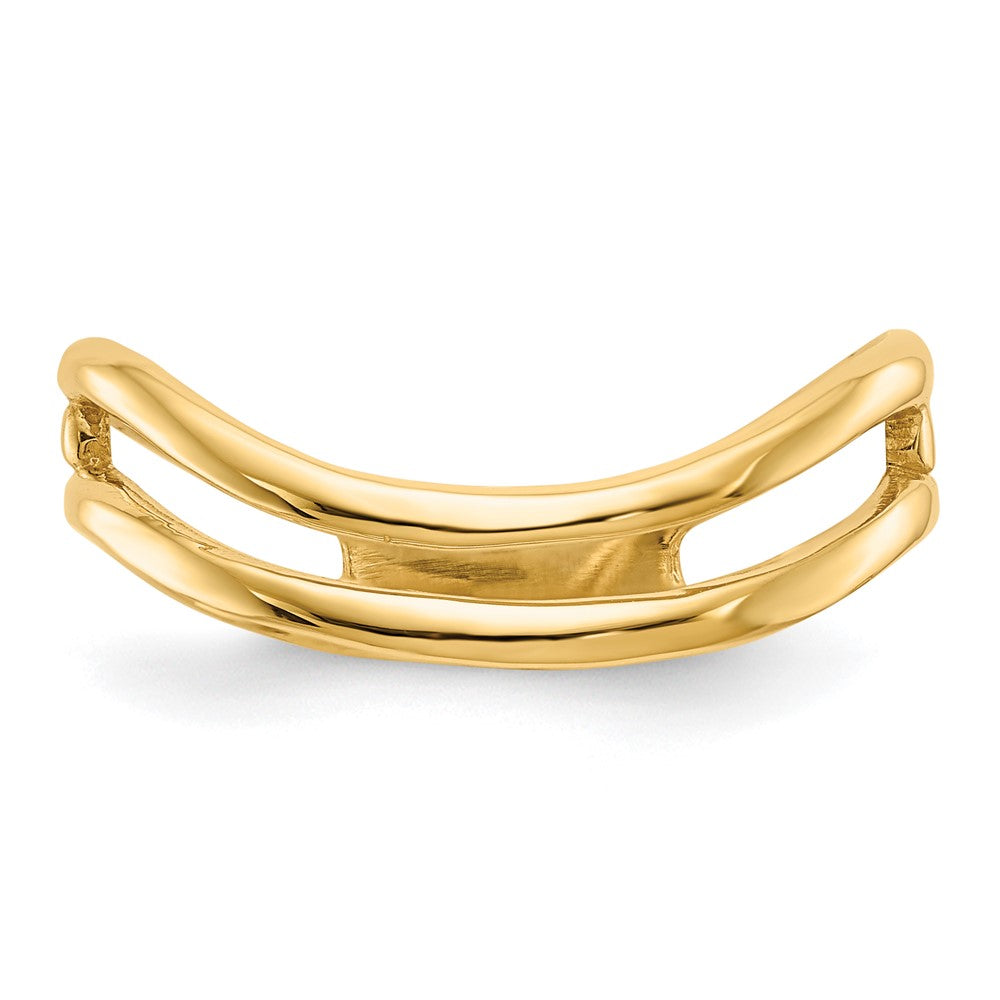 14K Gold Poliert Doppelwellen-Modering für den Daumen