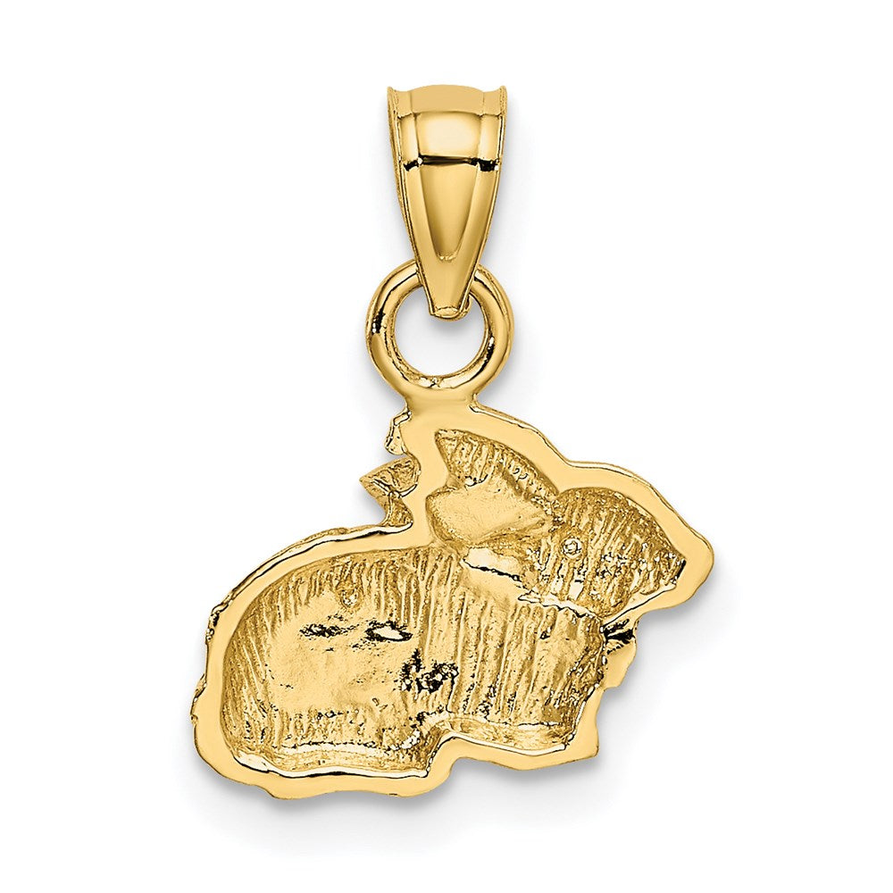 14K Gelbgold Poliert Hase Anhänger