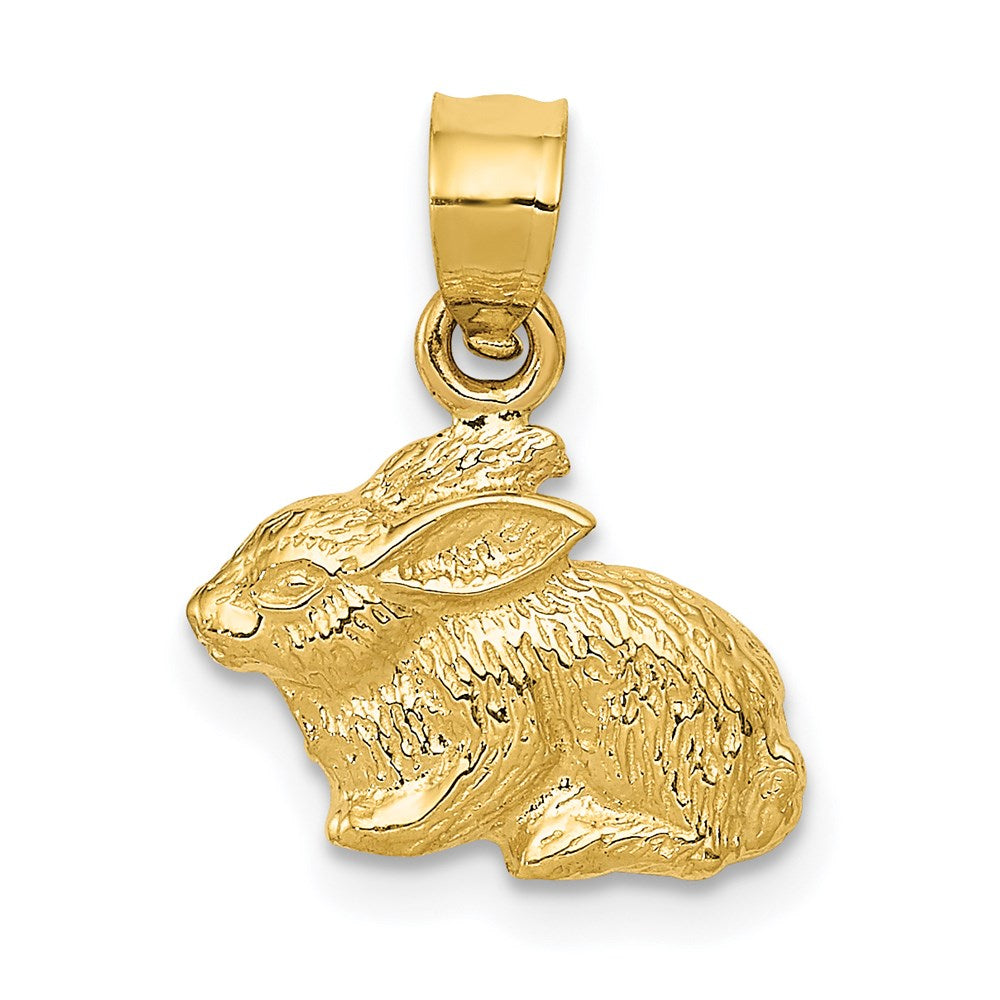 14K Gelbgold Poliert Hase Anhänger