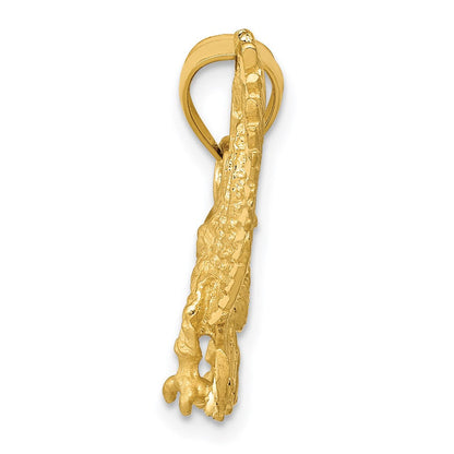 14K Gelbgold Anhänger "Adler" satiniert, diamantiert