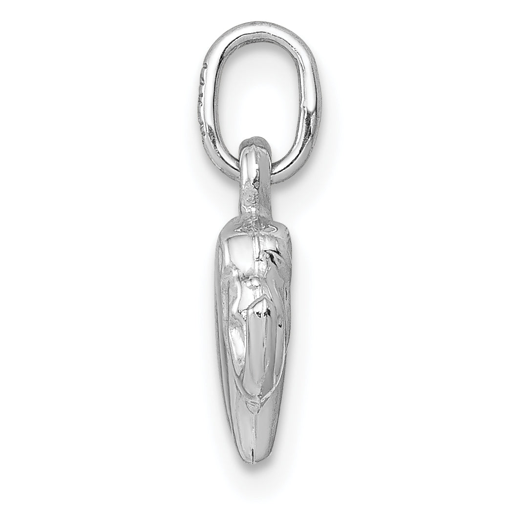 14K Weißgold Elefant Charm