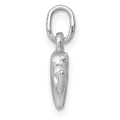 14K Weißgold Elefant Charm
