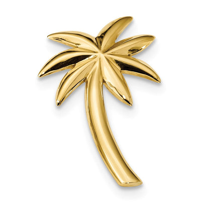 14K Gelbgold Poliert Palme Baum Anhänger