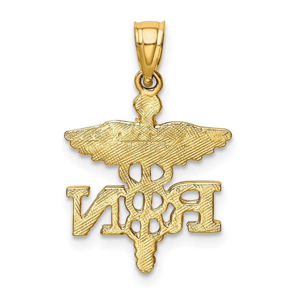 14K Gelbgold Diamantiert Rn Anhänger