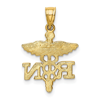 14K Gelbgold Diamantiert Rn Anhänger
