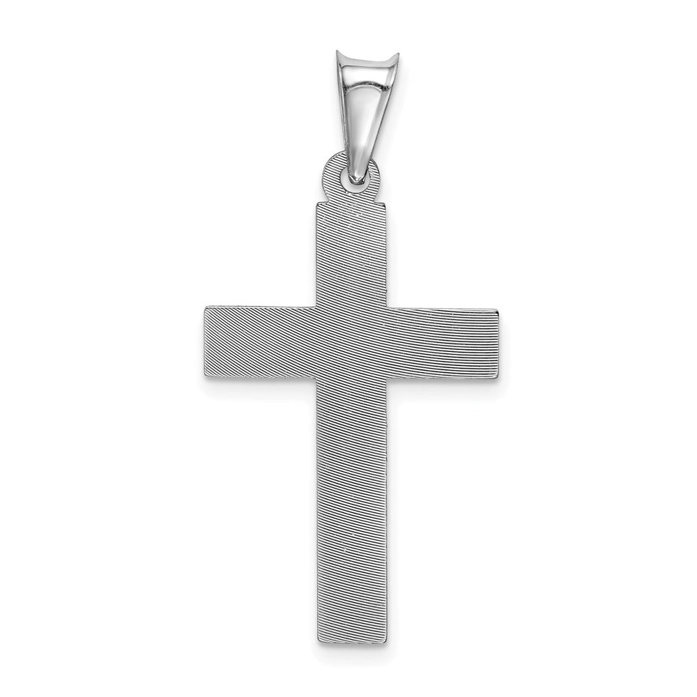 14K Weißgold Kruzifix-Anhänger