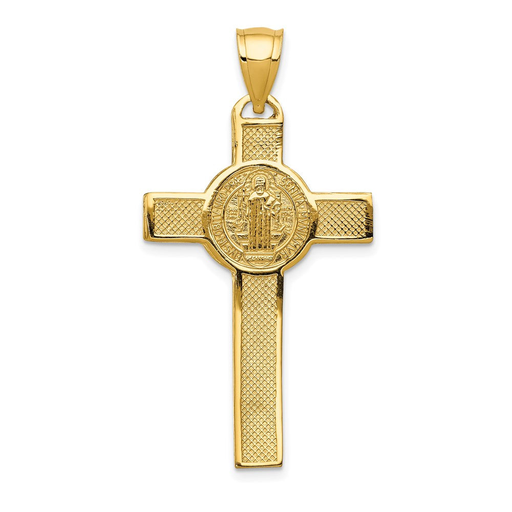 14 Karat Gelbgold Kreuzanhänger „San Benito" zweiseitig