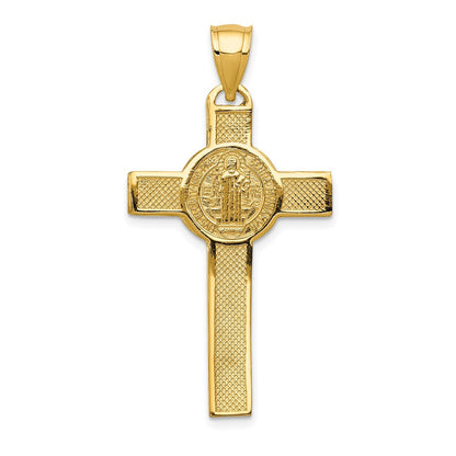 14 Karat Gelbgold Kreuzanhänger „San Benito" zweiseitig