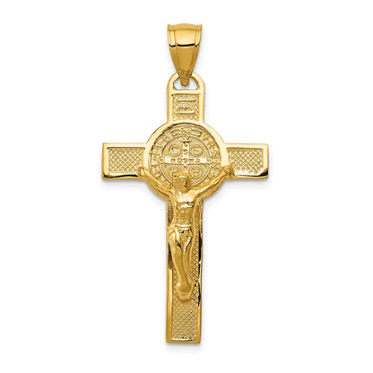 14 Karat Gelbgold Kreuzanhänger „San Benito" zweiseitig
