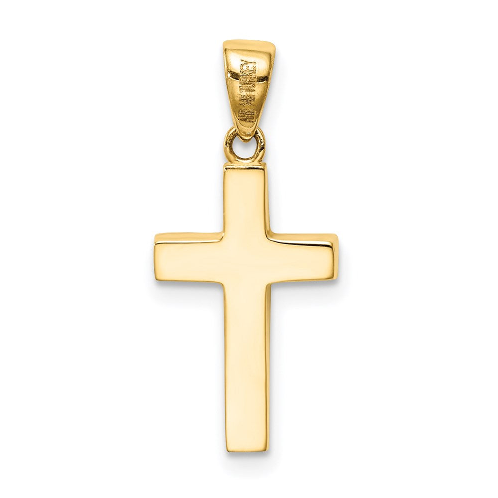 14K Gelbgold Kreuz Anhänger