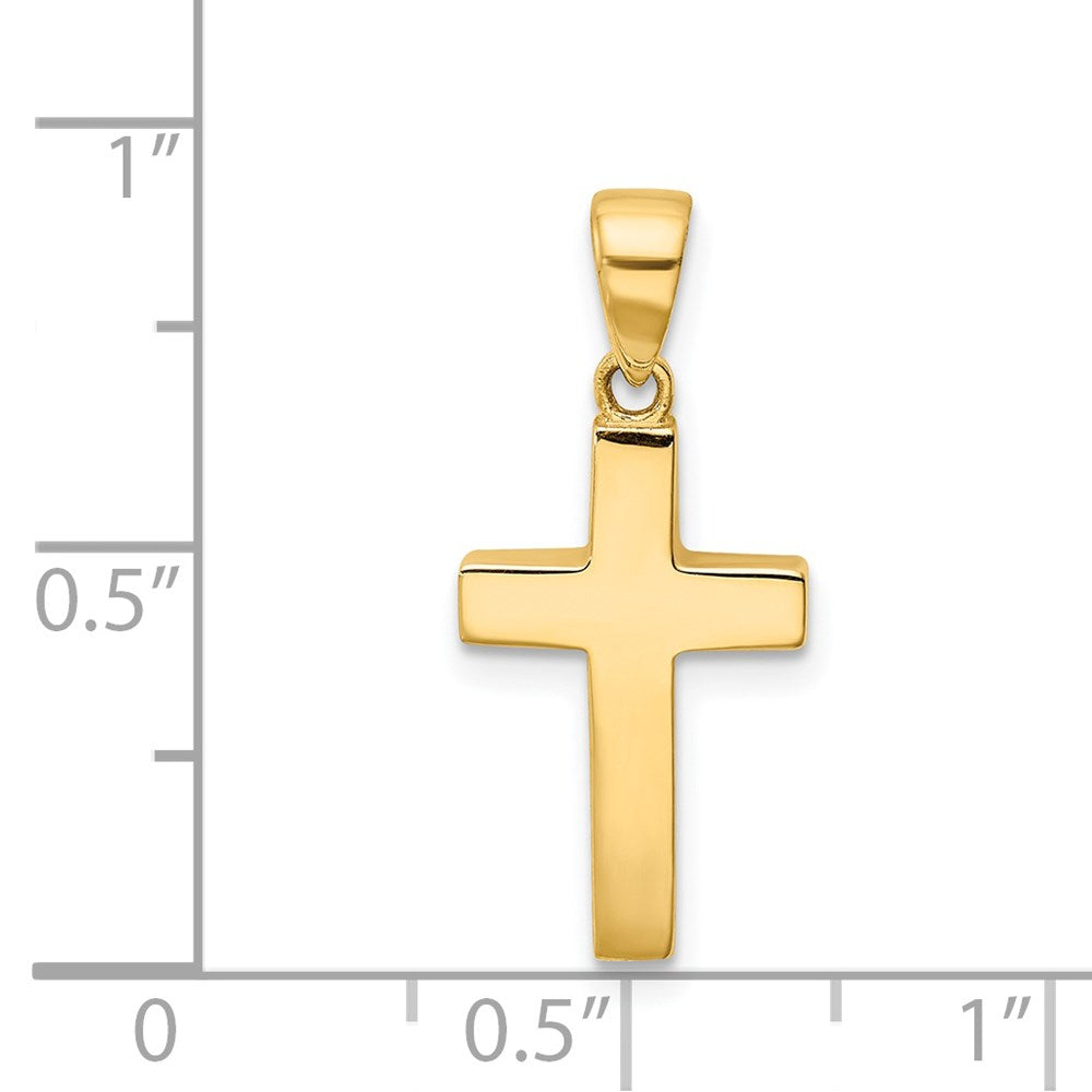 14K Gelbgold Kreuz Anhänger