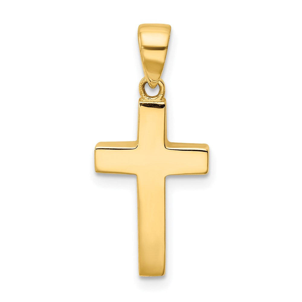14K Gelbgold Kreuz Anhänger