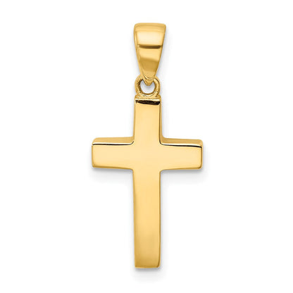 14K Gelbgold Kreuz Anhänger