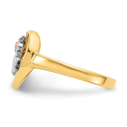 14K Zweifarbiges Gold & Rhodium 15 Anos Ring