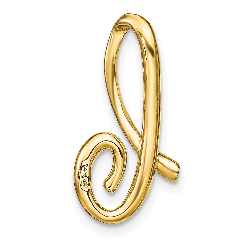 14K Gelbgold Poliert Buchstabe B Initiale Anhänger