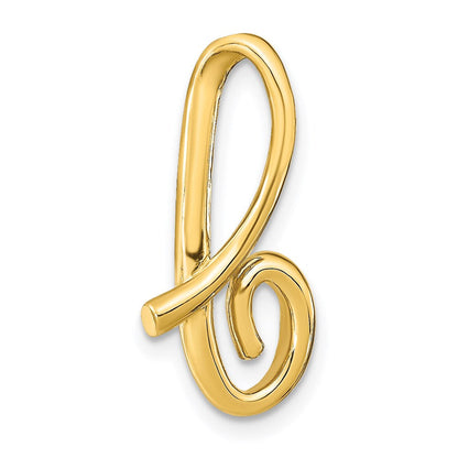 14K Gelbgold Poliert Buchstabe B Initiale Anhänger