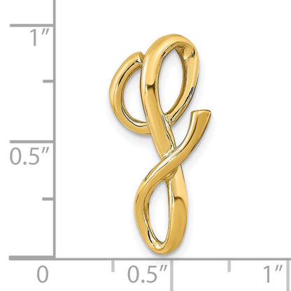 14K Gelbgold Poliert Buchstabe G Initiale Anhänger
