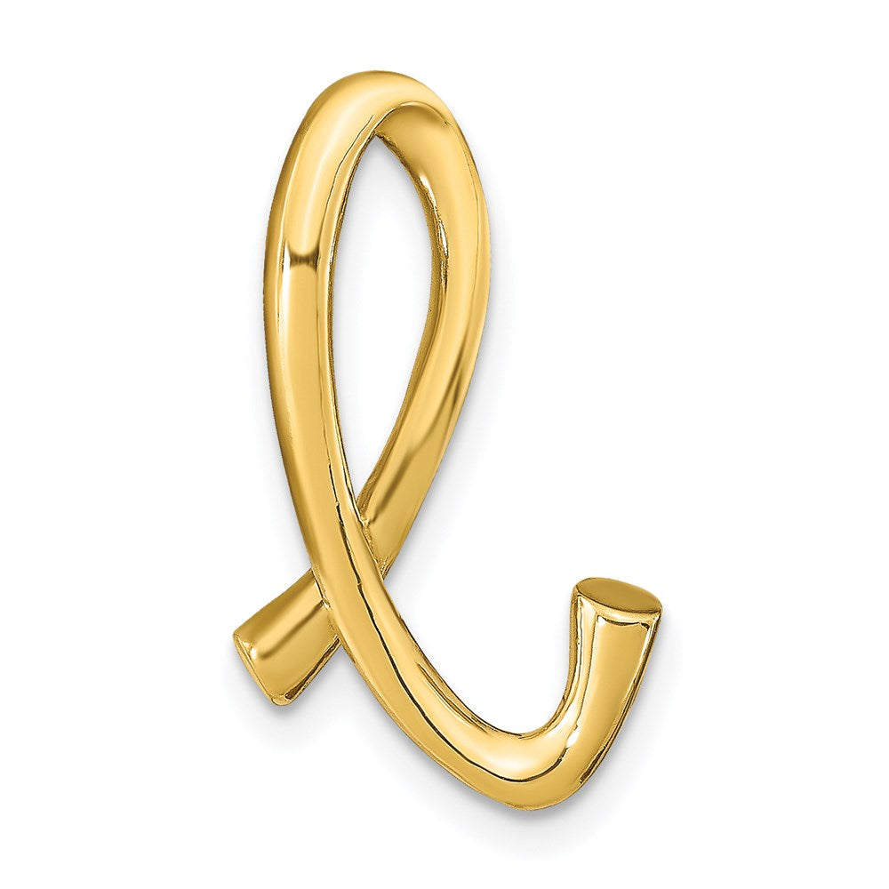 14K Gelbgold Poliert Buchstabe L Initiale Anhänger