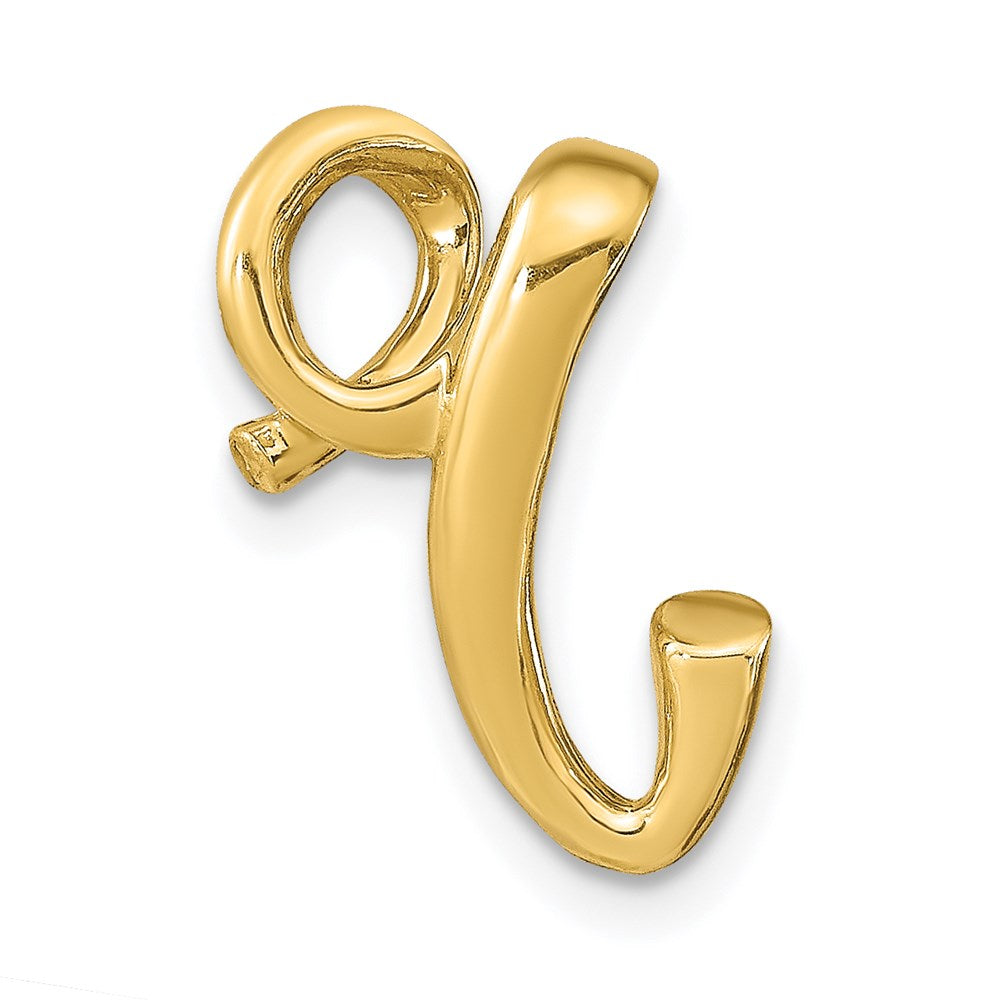 14K Gelbgold Poliert Buchstabe R Initiale Anhänger