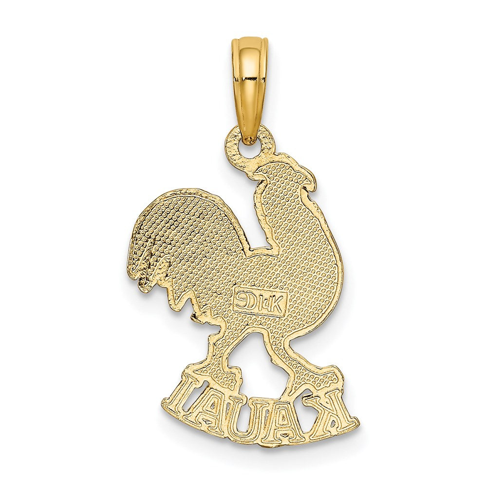14K Gelbgold Kauai Rooster Charm