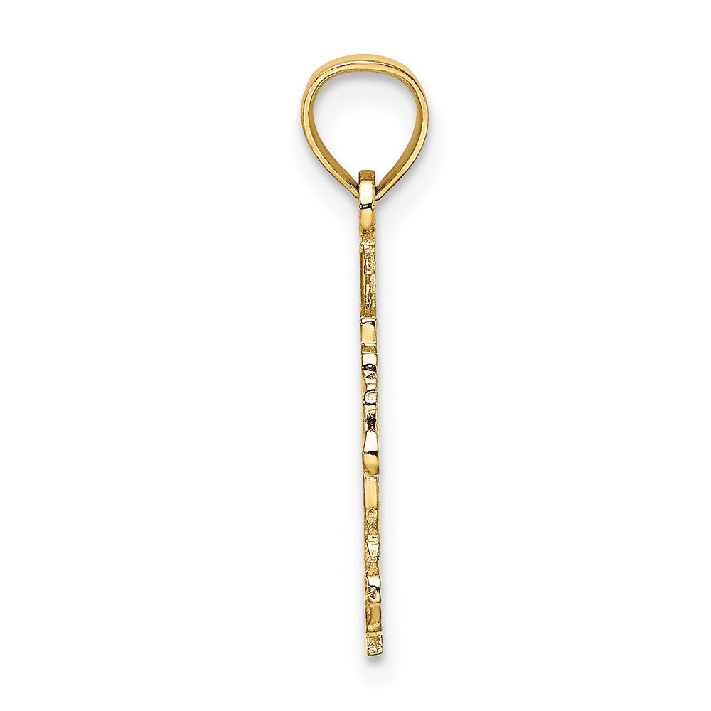 14K Gelbgold Carousel Pferd Charm