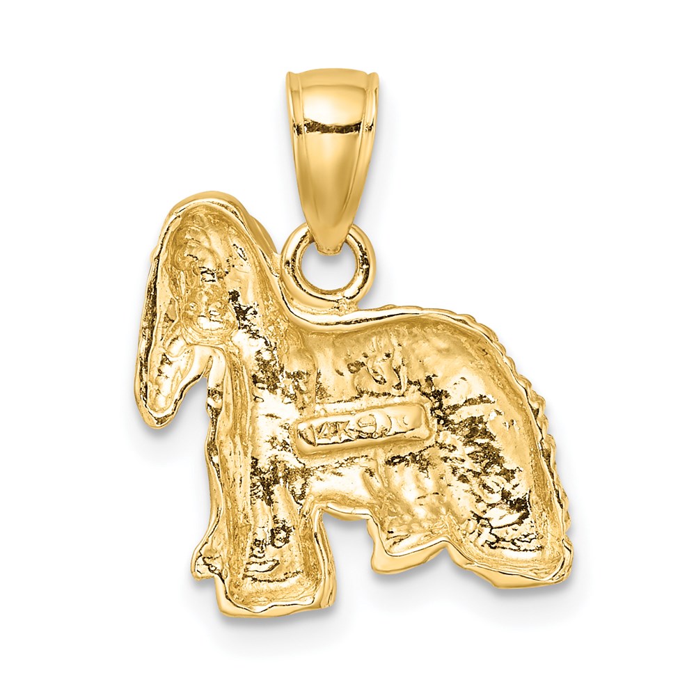 14K Gelbgold Cocker-Spaniel-Hund-Charm