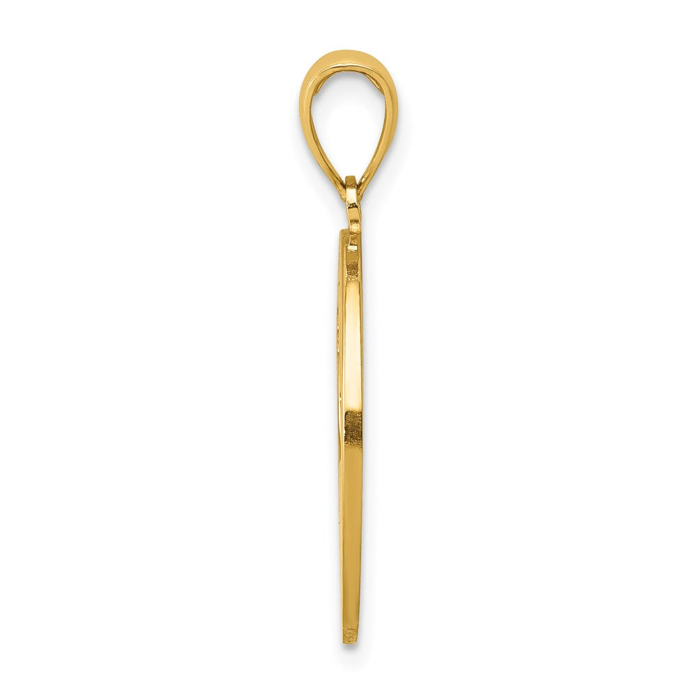 14K Gelbgold Charm „MY BEST FRIEND“ mit Hund