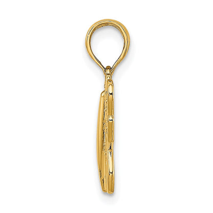 14K Gelbgold Filigran Schmetterling Charm