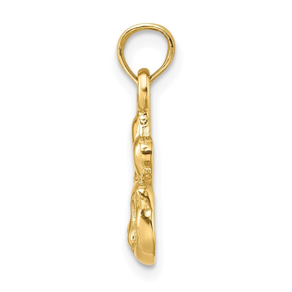 14K Gelbgold Charm „I LOVE MY CAT